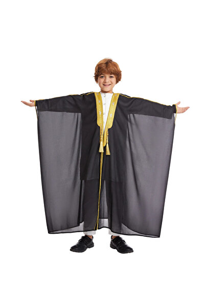 Generic MAISUN Boys Traditional Arabic Bisht Cloak - Kandora Overcoat for Eid, Ramadan, Wedding & Cultural Celebrations