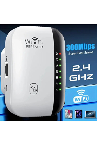 OEM 300Mbps Wireless WiFi Repeater Λευκό με WPS, LAN και 2.4GHz για Ενίσχυση ...