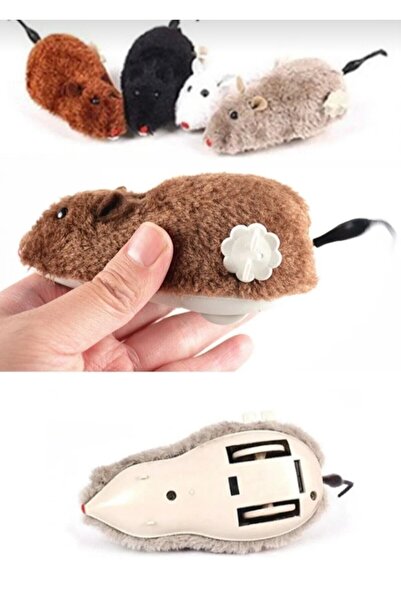 Parmend Life Wind-Up Mouse Cat Toy Plush Creative Toy