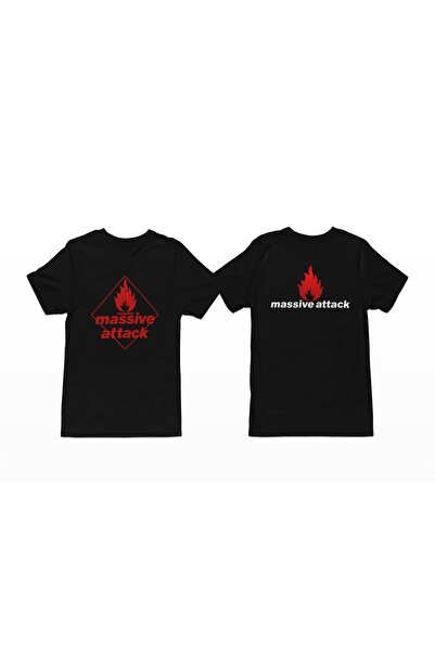 iLovePrints Massive Attack Blue Lines Logo T-Shirt