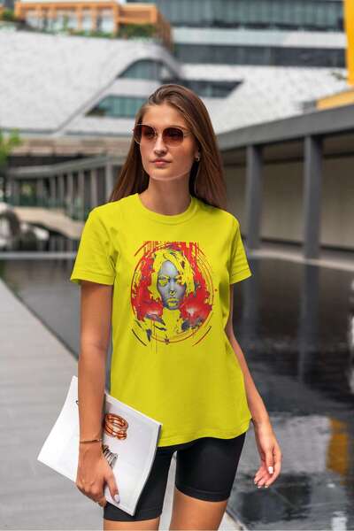 iLovePrints Abstract Portrait of a Woman Tshirt
