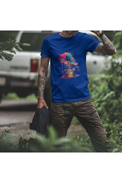 iLovePrints Colorful Abstract Gramophone Tshirt