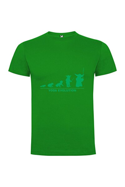 iLovePrints Green Yoda Evolution Tshirt