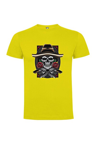 iLovePrints Skull Gunslinger Fiesta Tshirt