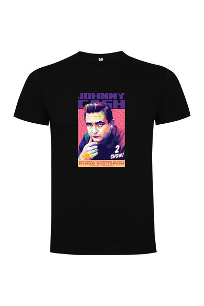 iLovePrints Vintage Johnny Cash Poster Tshirt
