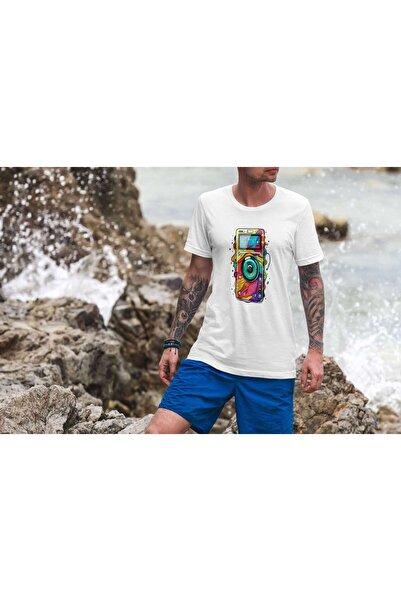 iLovePrints Colorful Abstract Camera Art Tshirt