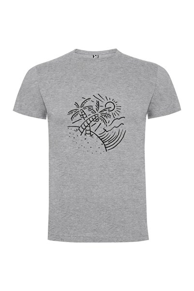 iLovePrints Mono Palm Paradise Tshirt