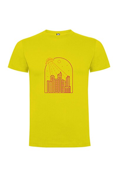 iLovePrints Neon Alien Skyline Tshirt