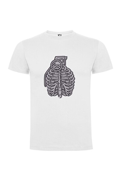 iLovePrints Titanium Cyber Skeleton Tshirt