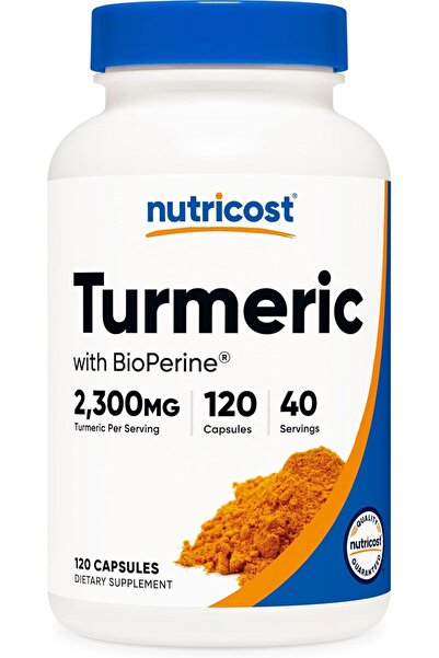 Nutricost Turmeric Curcumin with BioPerine and 95% Curcuminoids, 2300mg, 120 ...