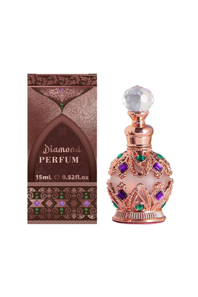DIAMOND 15ml Arabian Perfume Oil, Exotic Glass Bottle, Long Lasting Scent, Al...