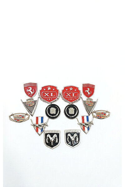 lina oto aksesuar 14 Pieces of Metal with Emblem Tape for Campaign Use