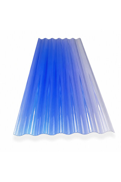 DARKSS Oluklu çatı kaplama levhası, PVC, Şeffaf, 87,5x200 cm, 0,7 mm (1 adet=...