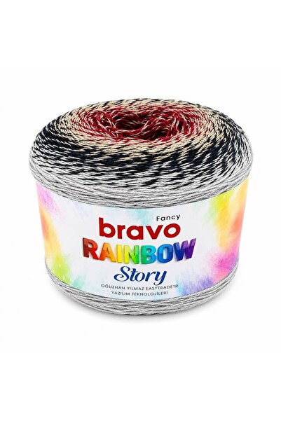 Bravo Rainbow Story Ebruli Yüzlüțaș de vară Pero Şal Fir de bumbac 200 grame ...
