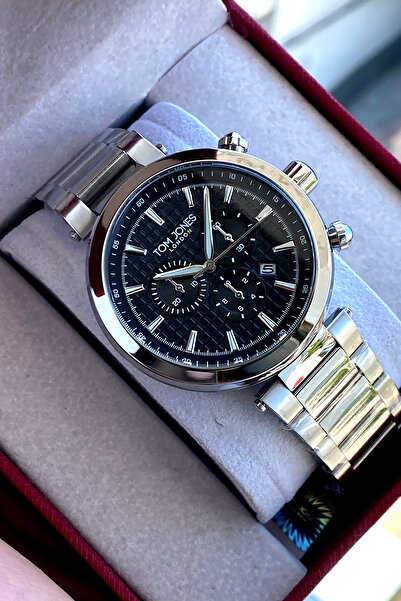 Tom Jones London Original 2 Year Warranty Men's Wristwatch Steel Band 3 Atm W...