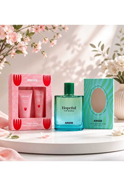 Angie Hopeful Edp Kadın Parfüm Seti ( Parfüm & El Kremi & Lip Balm )