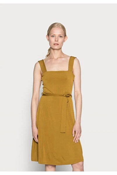 ANNA FİELD Rochie Midi Dama Anna Field, din Jerse cu Decolteu Patrat si Cordo...