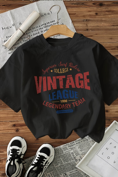 MYADA Vintage League Basic Women's T-Shirt 27141