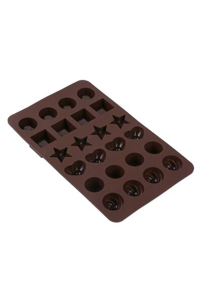 OEM Formă Pentru Ciocolată, Multicolor, 24 compartimente, Siliciu, 24x18,5x2,5cm