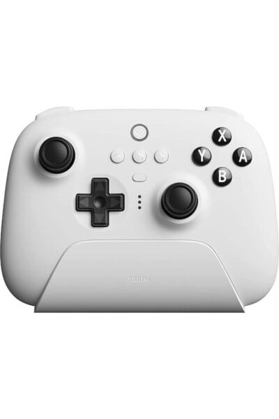 8Bitdo Υπέρτατο Ασύρματο Χειριστήριο με Βάση Φόρτισης για Android / PC, Λευκό
