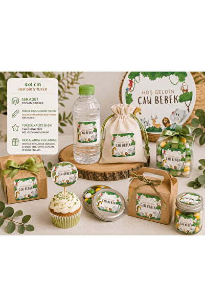 cyatelier Kişiye Özel Bebek Doğum Etiketi | Hoş Geldin Bebek Stickeri | Yenid...