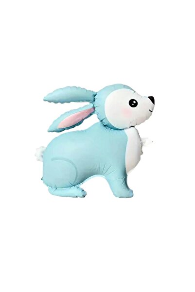 Patladı Gitti Blue Rabbit Foil Balloon 60-59 cm