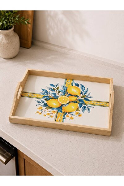 LEONEV Patterned Wooden Tray