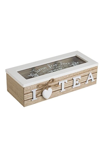 OEM Cutie organizatoare din lemn pentru plicuri de ceai, 3 compartimente, cap...