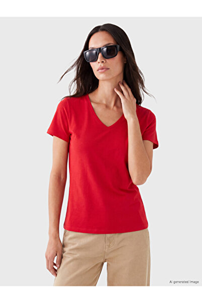 LC Waikiki V-Neck Women's T-Shirt