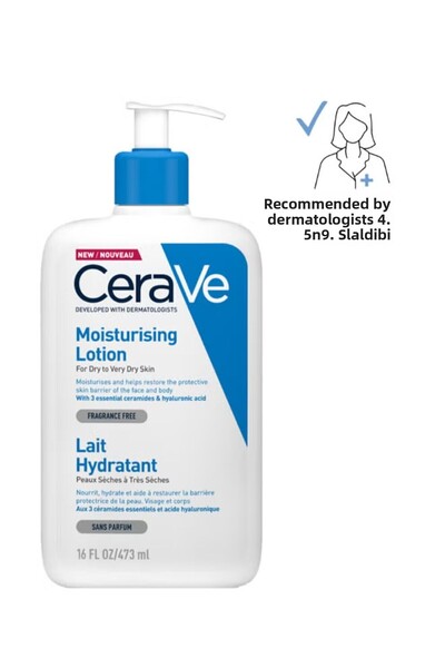 CeraVe لوشن مرطب للبشرة الجافة إلى الجافة جدًا بحمض الهيالورونيك 473 مل