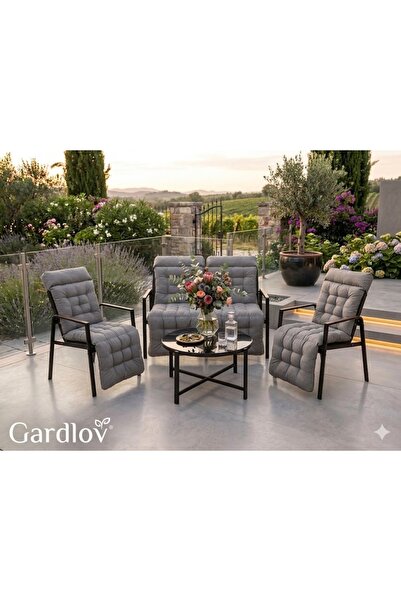 Gardlov Set Mobilier Gradina si Terasa Gardlov, Premium, Cadru Otel Galvaniza...