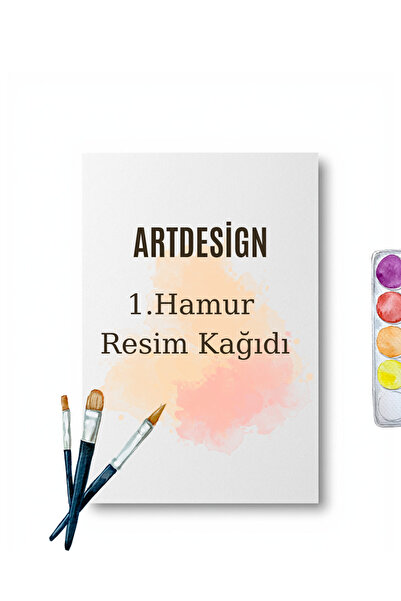Artdesign 300 gram Resim Kağıdı 35x50 Cm 20 Adet Sulu Boya Akrilik Ve Karakal...