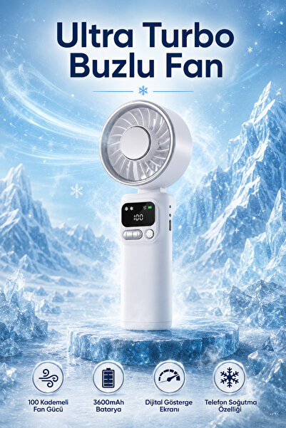 SEYUTECH Buzlu Soğutmalı Turbo Fan Taşınabilir Dijital Led Göstergeli 100 Kad...
