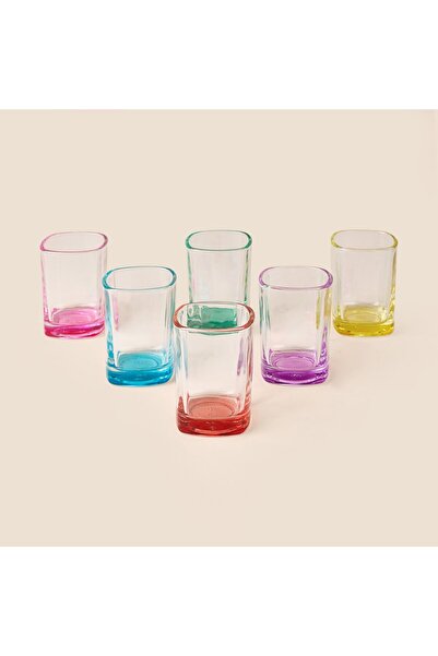 sigmaglas Sigma Home Alara 6-Piece Coffee Water Glass Set - Colorful