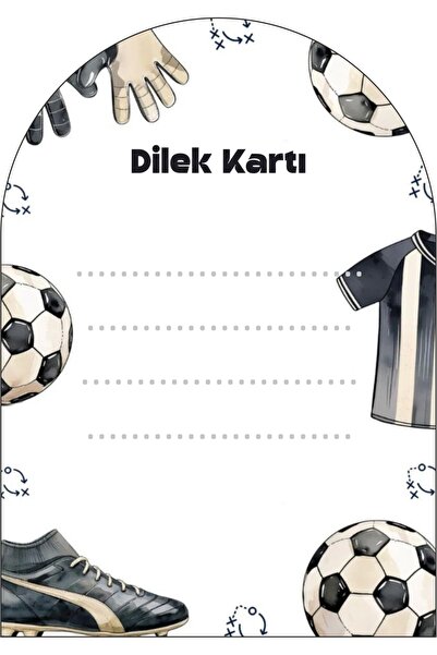 Sinek Kupası Tasarım Kartica želja sa fudbalskom temom 18 komada *debeli papi...