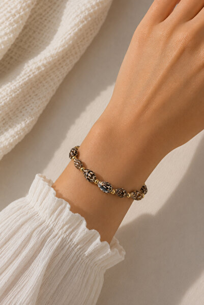 MakeWell Natural Sea Shell Beaded Bracelet – Adjustable Women's Bracelet with...
