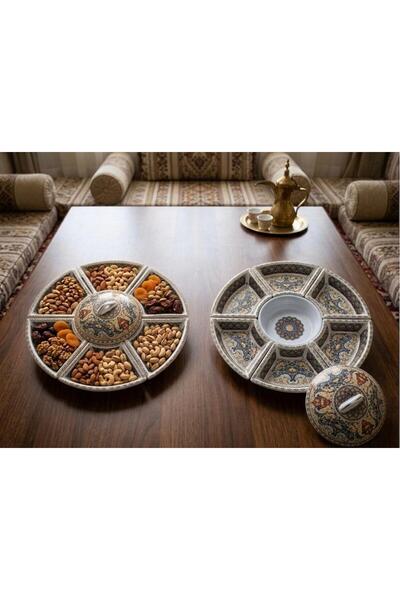 Generic Divided Rotating Buffet Dish with Lid – Luxurious and Elegant Design ...