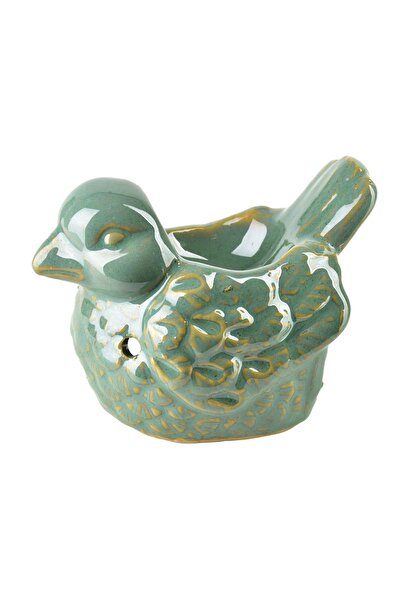 MONDEX Arzător de ulei ceramic în formă de pasăre 11.5x8x9 cm Turcoaz/Albastr...