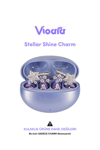 Vioara Charms زينة متوافقة مع سماعات الأذن (قطعتان)