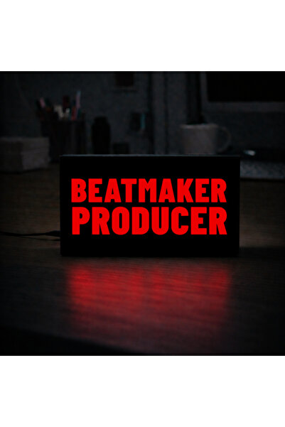 Gişe Arts Masa Lambası - Beatmaker Producer Adaptörlü Dekoratif & Hediyelik L...