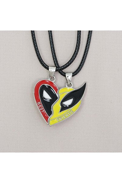 Zuum Accessories 2-Pack Deadpool X Wolverine Magnetic Model Rope Necklace, Fr...