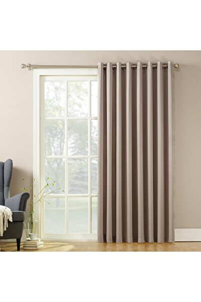 Sun Zero Barrow Energy Saving Sliding Patio Door Curtain Panel with Grommets,...