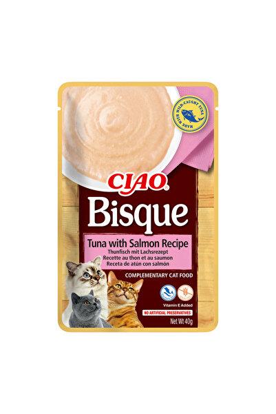 Inaba Ciao Cat Μπισκέ με Τόνο και Σολομό, 40 γρ.