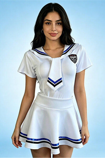 Generic Women's Sexy Sailor Coaplay Coatume Sexy Perspective Sheer Lingerie W...