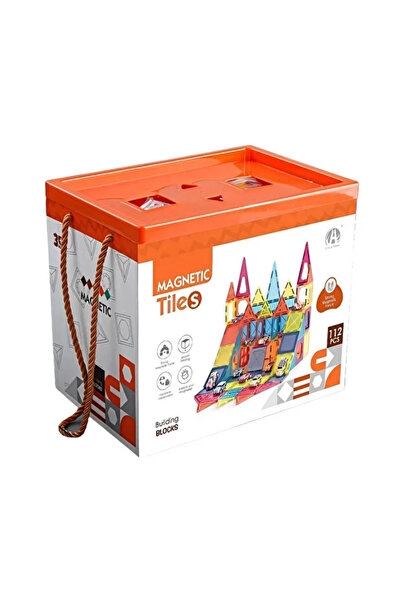 Magnetic Tiles 112 Parça Manyetik Lego - 112 Parça Mıknatıslı Lego