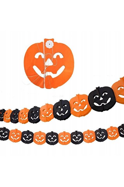 Korbi Ghirlanda din dovleci, Korbi, Halloween, 3 metri, Portocaliu