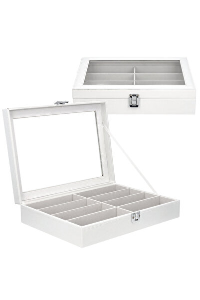 Korbi Organizator Pentru 8 Ochelari, g28, 34 x 24.5 x 8.5 cm, Sticla, Capacit...