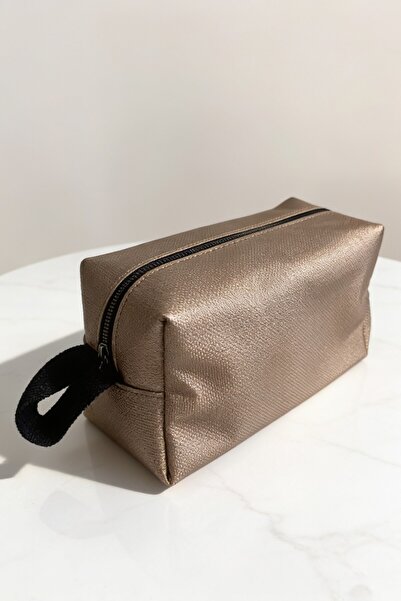 ents Mink Color Zippered Makeup and Care Bag Multi-Purpose Travel Organizer