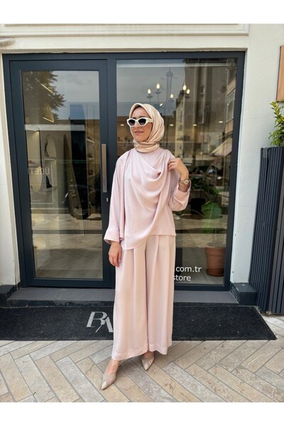 TERZİ DÜKKANI TD4768 Aresa Kadın Takım Pudra Pembe