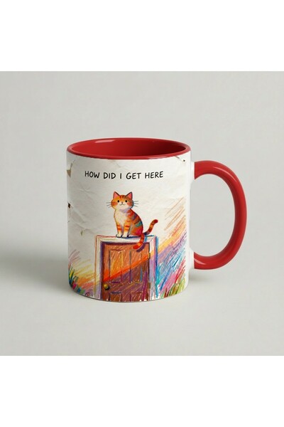 Petgifts Cana Cadou Personalizat Amuzanta Cu Mesaj How Did I Get Here - Ceram...